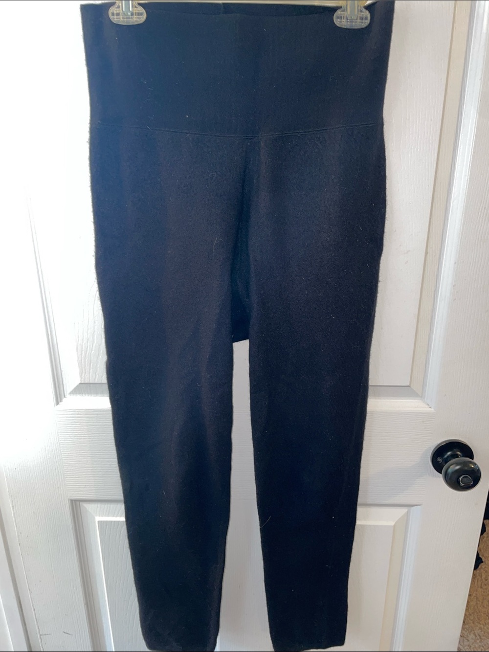 Something Navy Black Ponte High-Rise Leggings